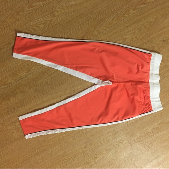 champion orange cropped track pants size medium - Picture 6 of 8